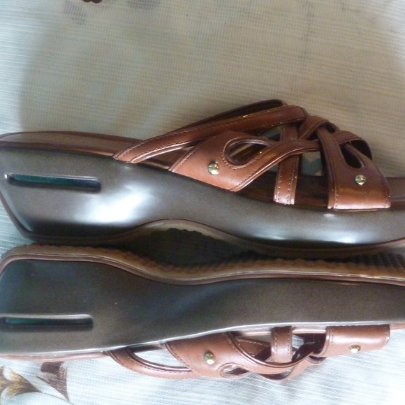 Cole Haan Nike Air Alta High Slide Cross Strap  Summer Sandals. Sz 10 - Picture 7 of 10